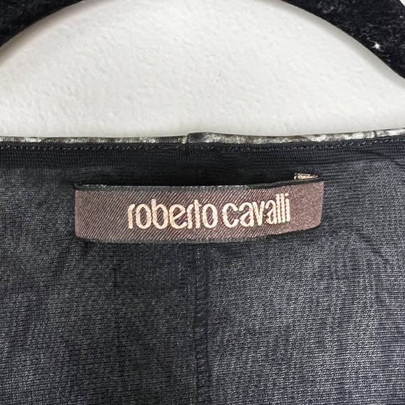 Roberto Cavalli shoulder cutout animal print dress 42 M - Picture 5 of 13